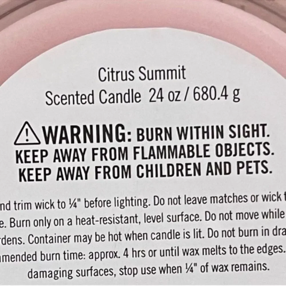 World's best mom candle citrus summit Scented 24 OZ
